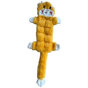 BNWT - Dog toy Yellow monkey outfit squeaky Plush great for small to medium dogs